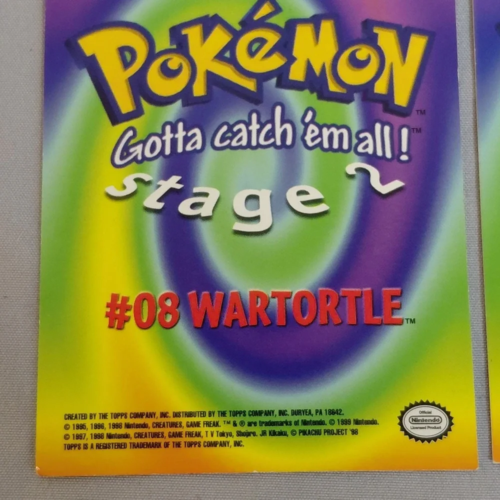 1999 Topps Pokemon First Movie EVOLUTION LOT Venusaur E3 Wartortle E8 Ivysaur E2